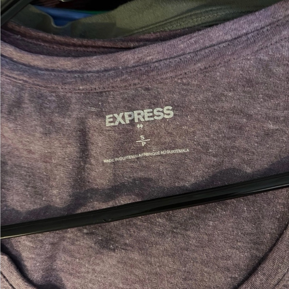 Express Heathered Purple Tee